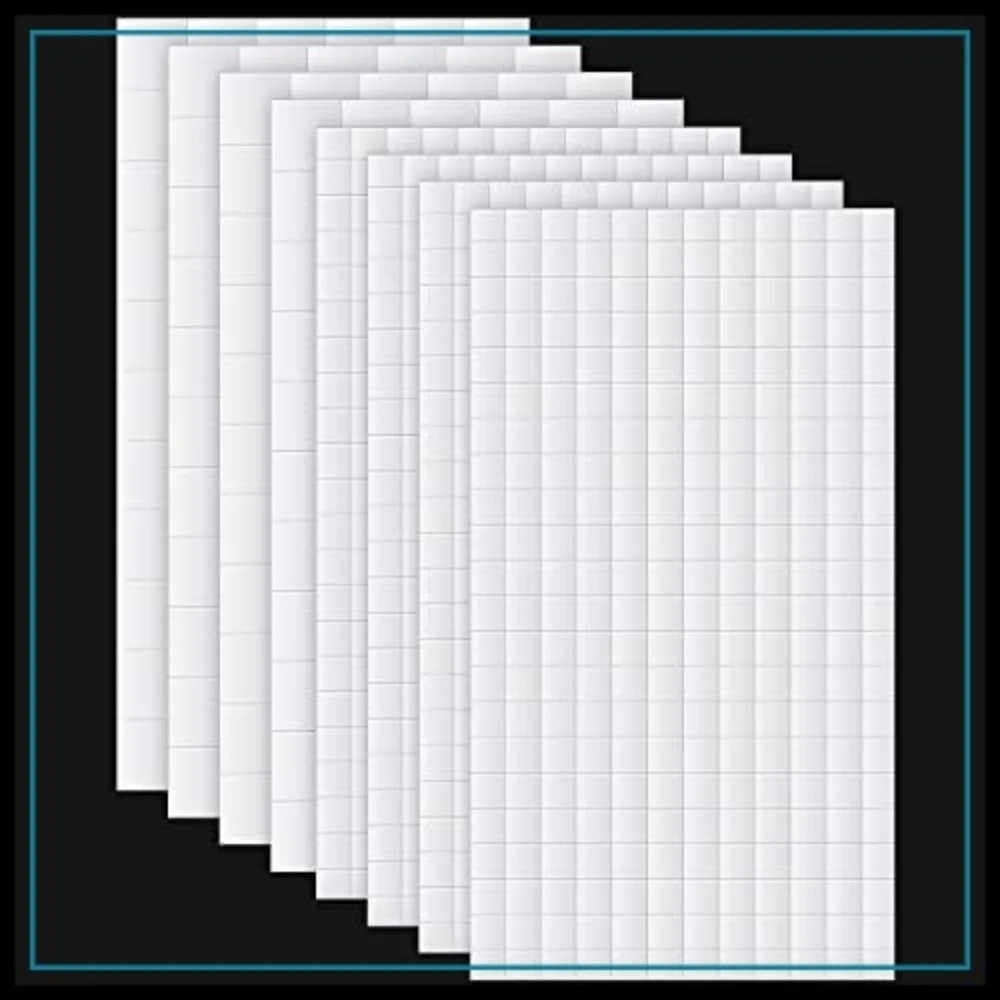 

1320 Pcs Double Sided Foam Adhesive Squares, 2 Sizes Self Dots Strips for Scrapbook DIY Crafts Office Supplies