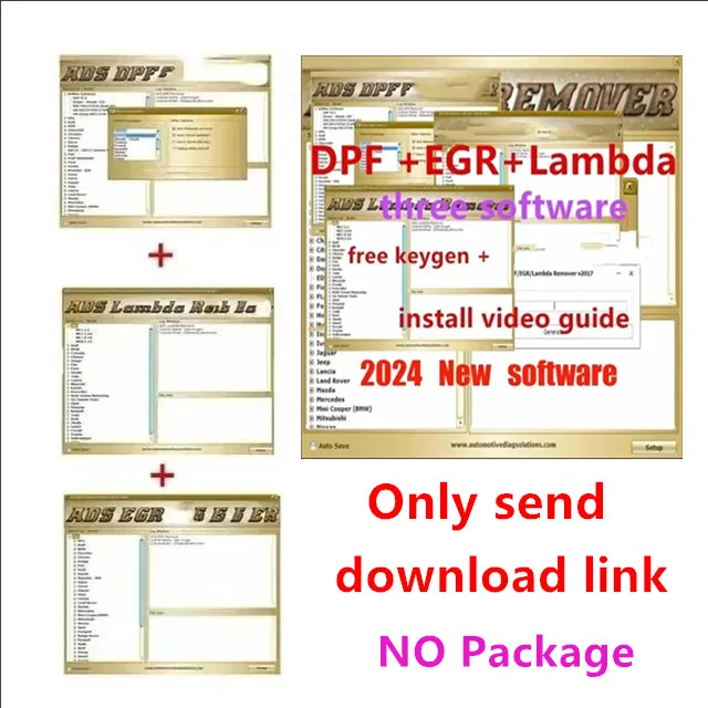 Latest DPF+EGR Lambda Remover Full 2017.5 Version Car accessories tools Software + Unlock keygen + Install Video