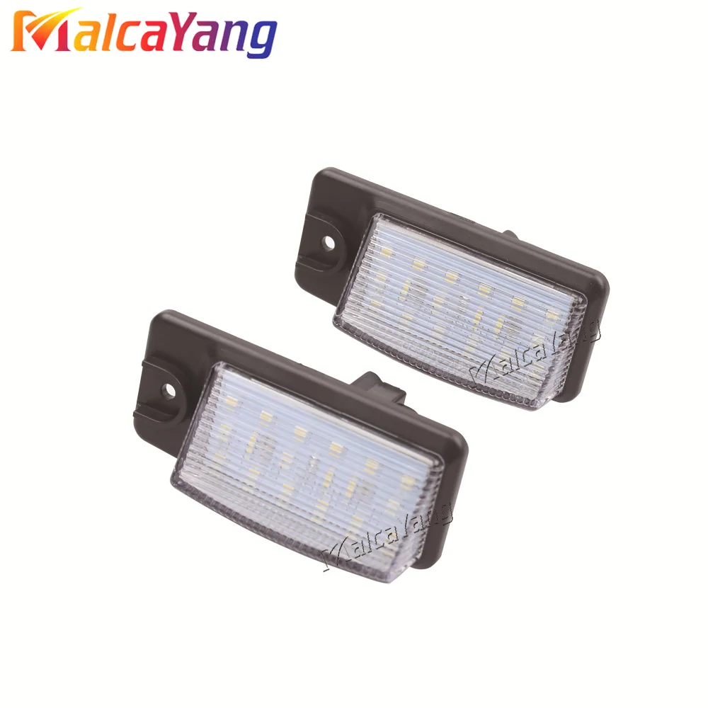 2Pcs LED Number License Plate Light Lamps For Nissan X-Trail T32 NV1500 NV2500 NV3500 Pathfinder R51 Murano Z50 Car Accessories