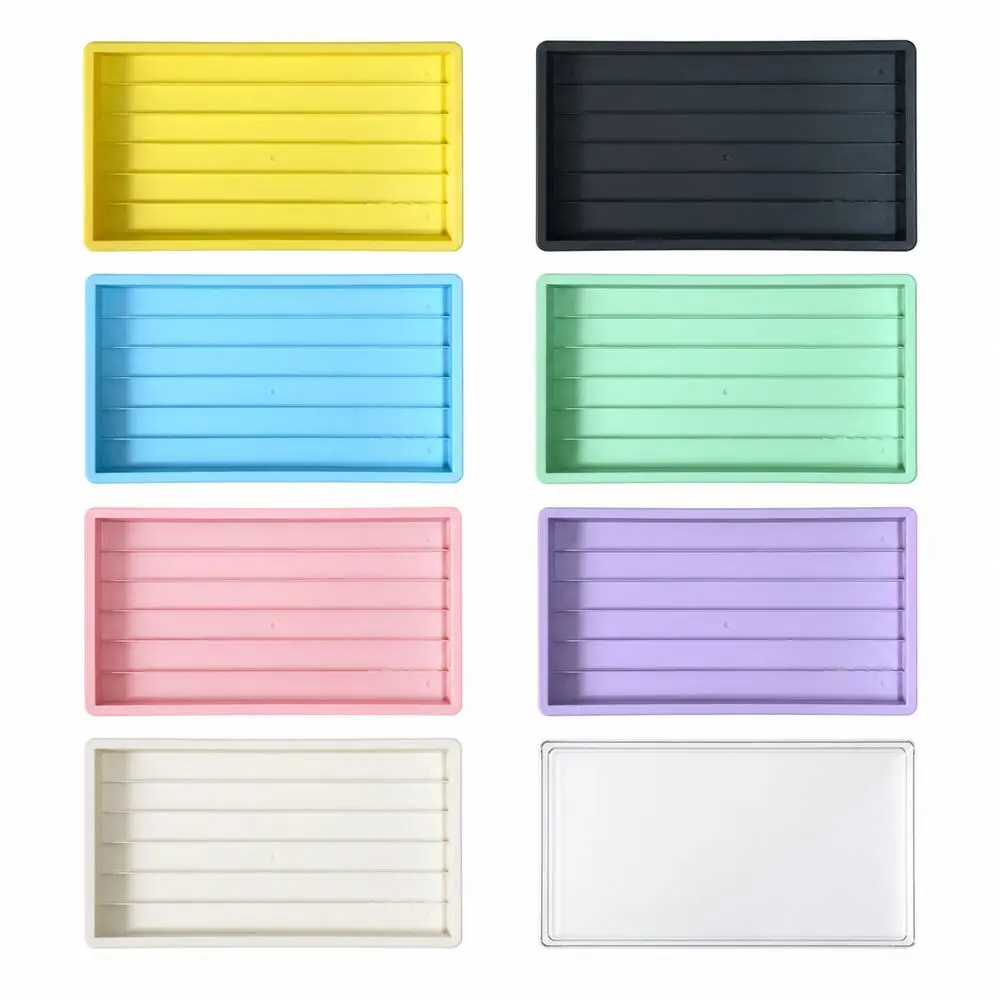 New Dustproof Keycap Storage Box Transparent Lid Multicolor Options Keycap Organizer Stackable Slotted Tray Keyboard Maintenance