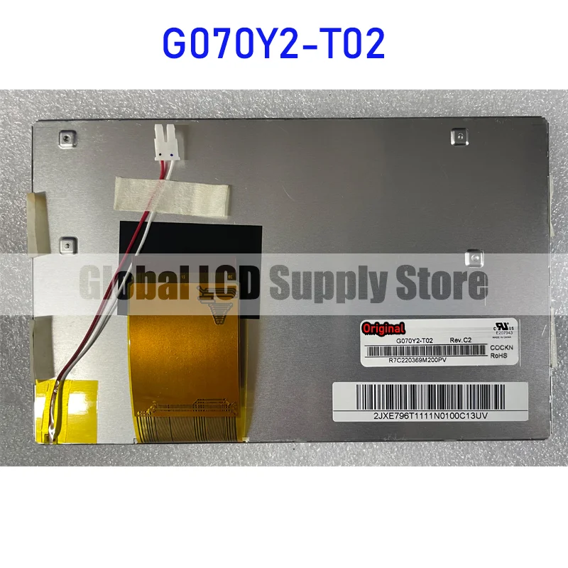 G070Y2-T02 7.0 Inch Original LCD Display Screen Panel for Innolux Brand New and Fast Shipping 100% Tested