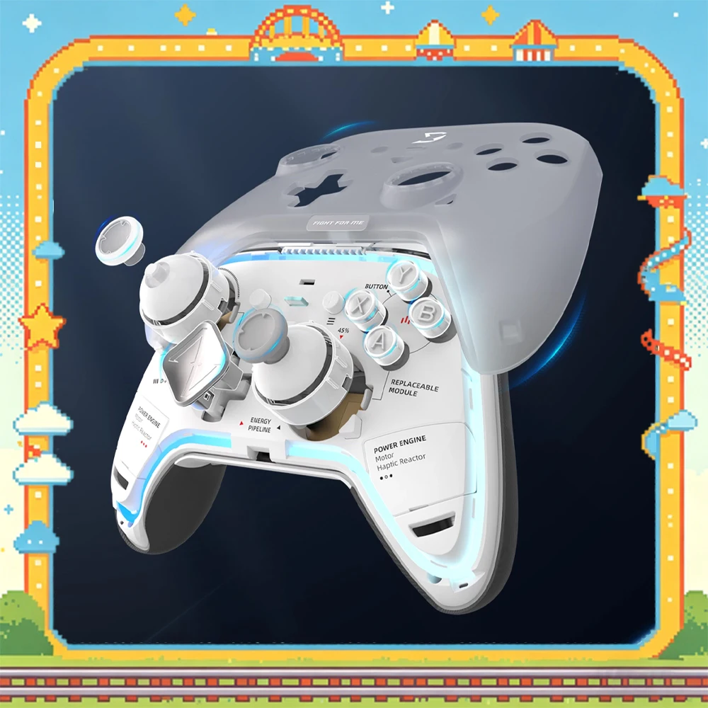 ZD Ultimate Legend Improved Edition Game Controller Elite Modular Sensor 3Mode Wireless Gamepads For Phone NS PC TMR Joystick