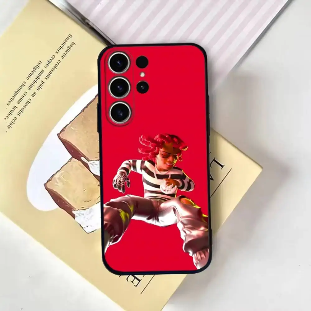 حافظة لهاتف Rapper T-Trippie Redd لهاتف SamsungS25,24,21,22,23,30, Ultra,20, Plus, Fe, Lite, Note,10,9, غطاء أسود ناعم