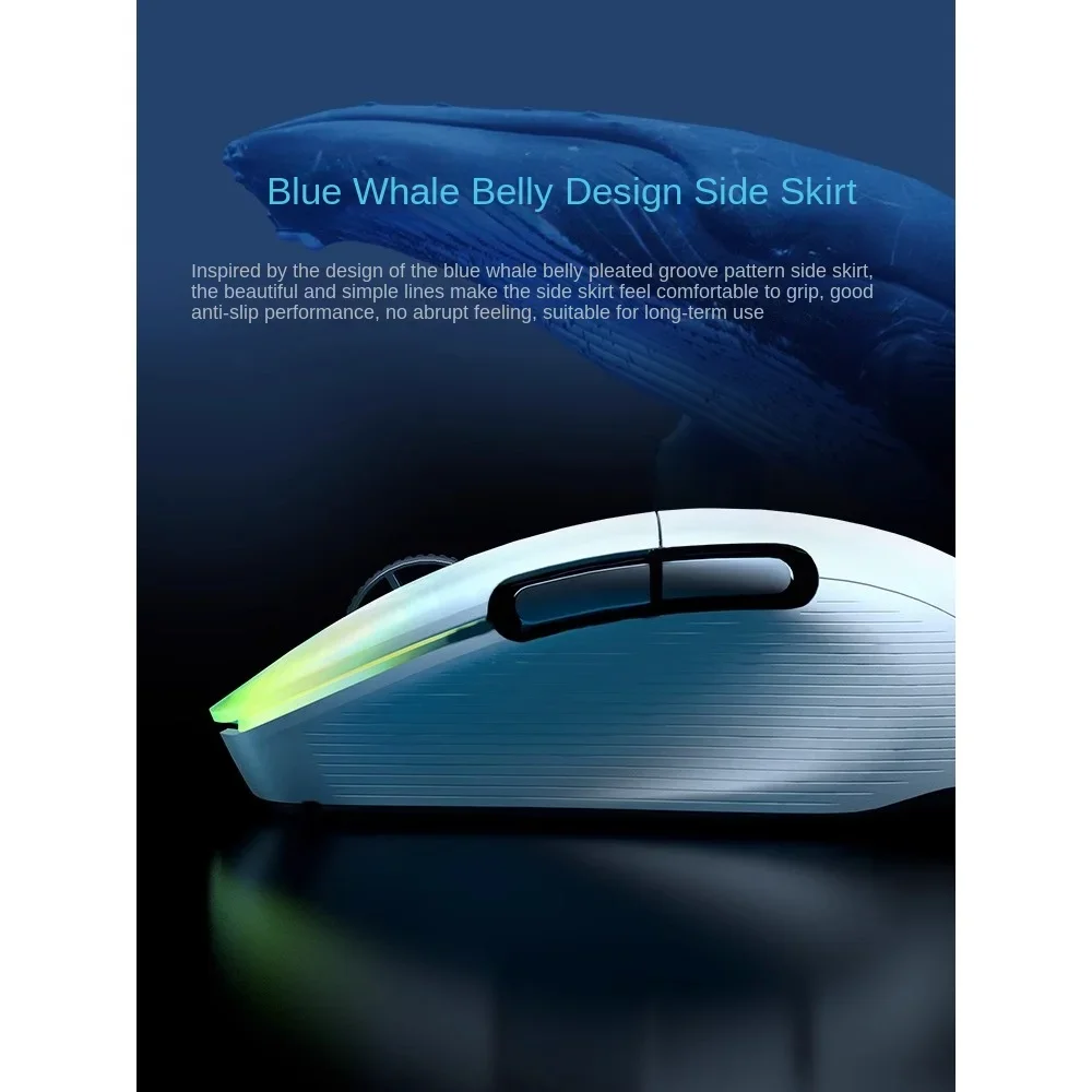 ROCCAT KONE PRO AIR Mouse 2.4G Wireless Pro Edition Tri-Mode Gaming Macros Pubg Gaming RGB Titan Switch Capas biônicas ópticas