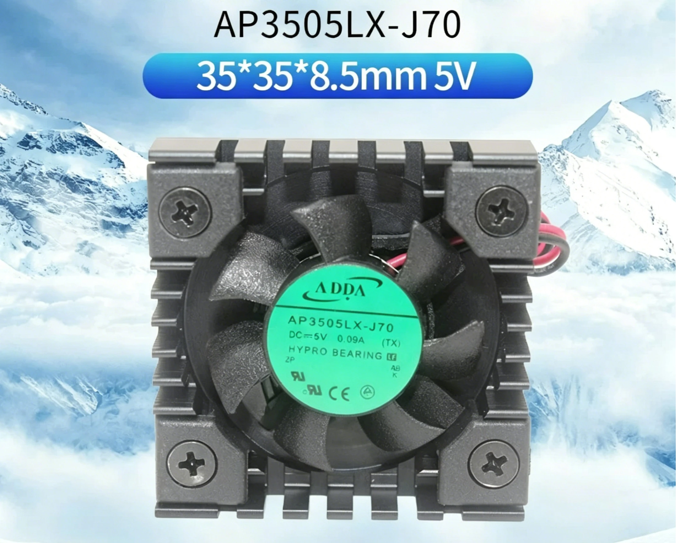 Disipador de calor para NVIDIA Orin NX, modelo AP3505LX-J70, para ventilador ADDA 3508, 5V, ventilador de refrigeración de 3,5 centímetros AP3505LX-J70