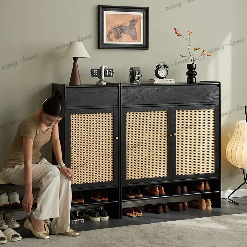 LJY Dust Cover Shoe Cabinet Storage Design Luxury Living Room Shoe Organizer Space Saving Wooden Estante Para Zapatos Furniture