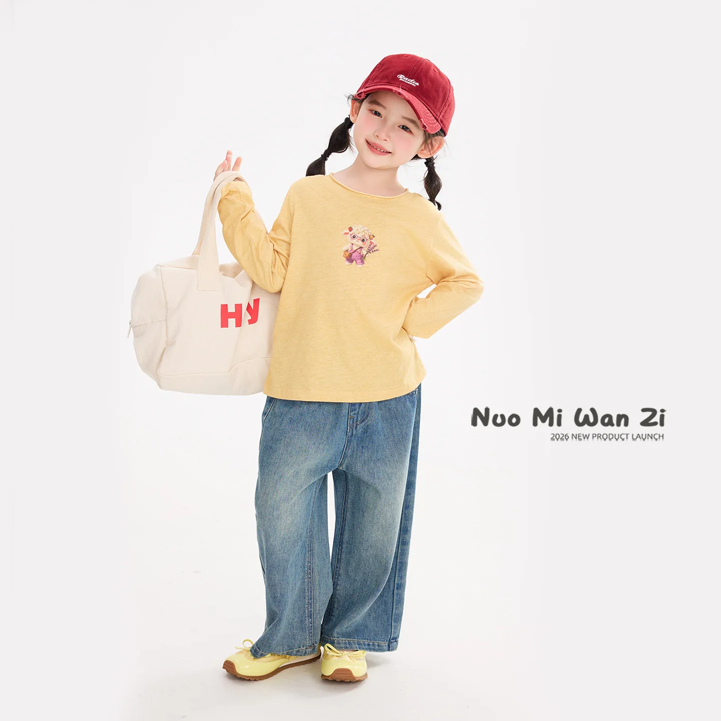 Girls Pants 2026 Spring and Autumn New Children's Wear Korean Style Girl Baby Five-pointed Star Embroidered Straight Leg Jeans