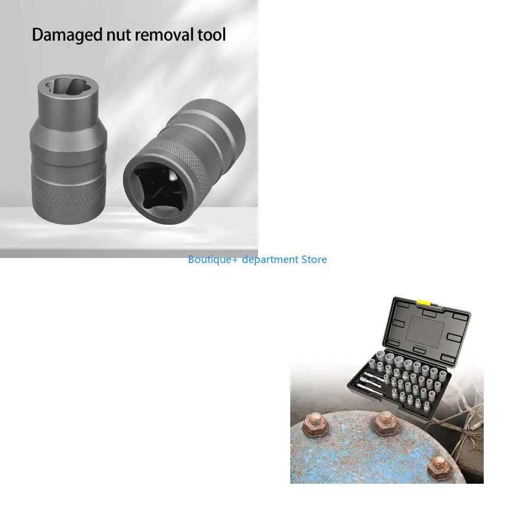 

E1PD Набор из 32 профессиональных съемников болтов, набор инструментов из термообработанной легированной стали, устойчивый к