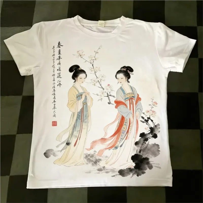 

Vintage Cute Graphic Print Grunge T-Shirt Casual Women Punk Slim Emo girl T-shirts 2000s Y2k Clothes Gothic Streetwear T-shirts