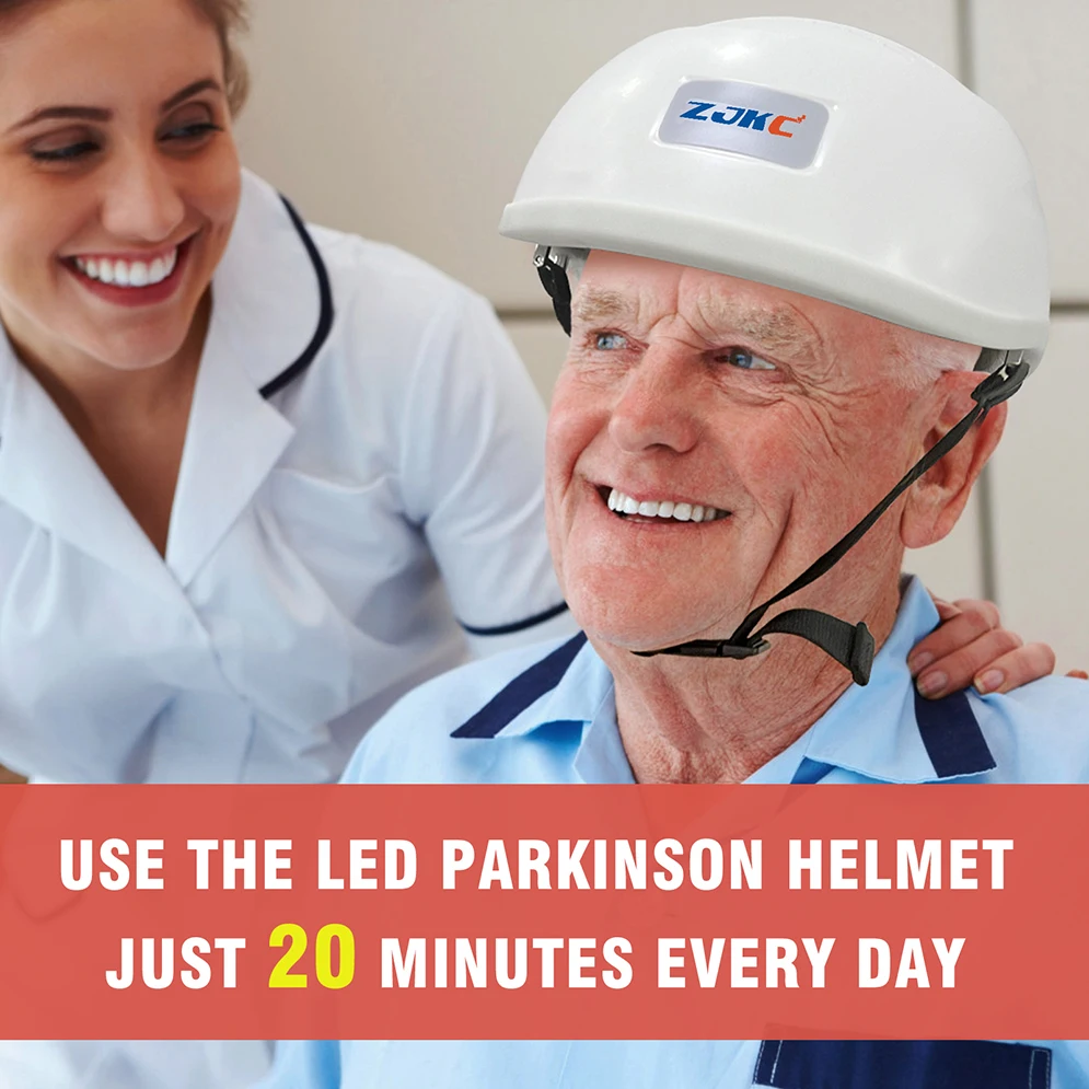 

ZJKC PBM Physiotherapy Neuromodulacion Brain Wave Helmet 810nm Infrared LED Light Therapy for Parkinson Stroke Autism Migraine