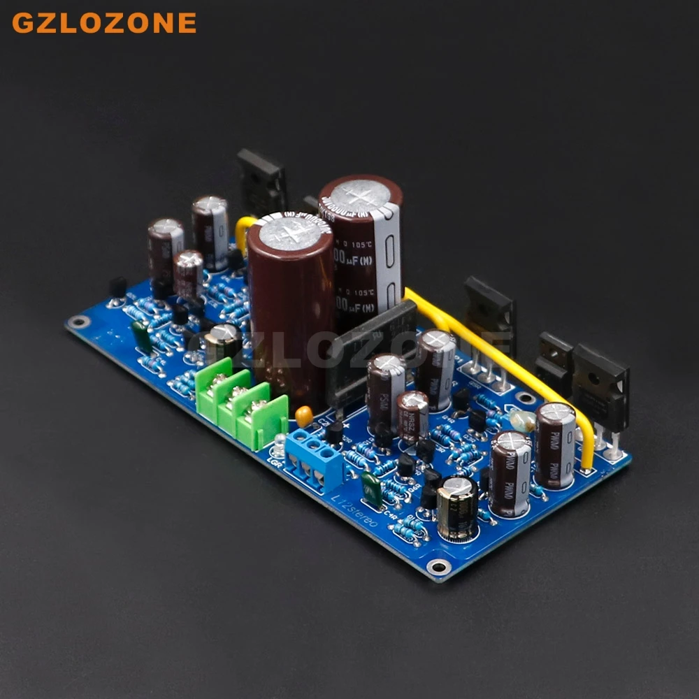 L12 Dual Channel VER2 Power Amplifier Finished Board FET Output With Rectification Filter 100W 8R IRFP140 IRFP9140 6800UF 50V