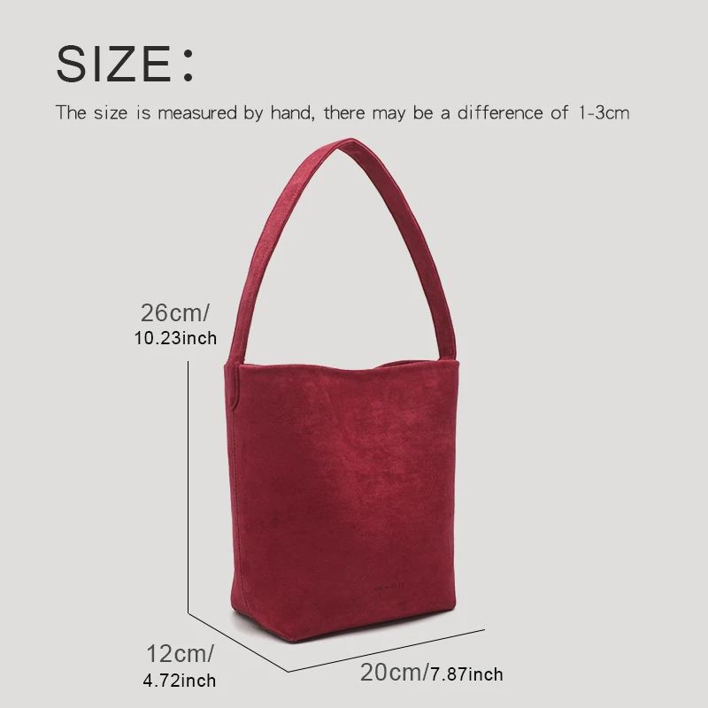 Vintage Bucket Bags For Women Luxury Designer Handbag And Purse 2023 New In PU Lmitation Buckskin With Inner Pocket Shoulder Bag