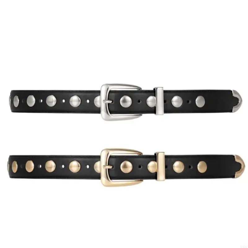 L5YC Hip Hop Trend Waist Belt Chain Punk Edgy Metal Buckle Costume Belt for Wrap Dress Suit Skirt Jeans Jewelry
