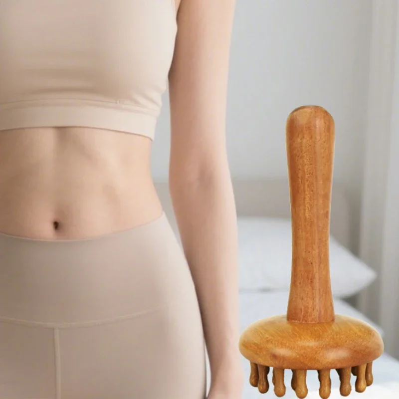 

Multi-Functional Wood Therapy Massage Comb Scalp Head Massager Natural Wood Circular Tooth Guasha Scraping Body Massager