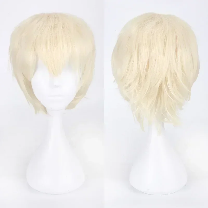 Anime Mystic Messenger 707 Cosplay Synthetische Perücke Kurze Rot Orange Hitzebeständige Haar Cosplay Perücken – Detail 18