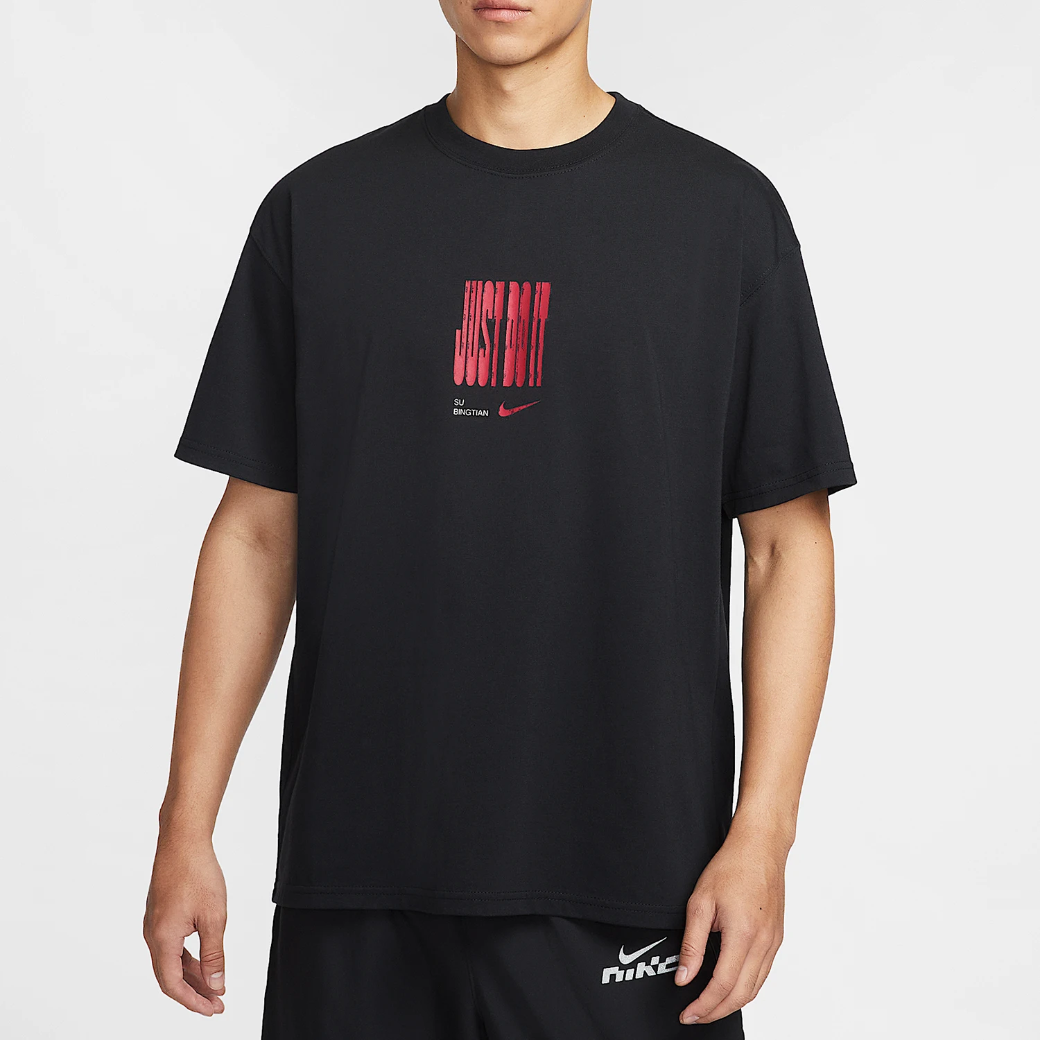 

Оригинальные мужские дышащие футболки Nike с круглым вырезом и капюшоном для бега с короткими рукавами IW9287-010