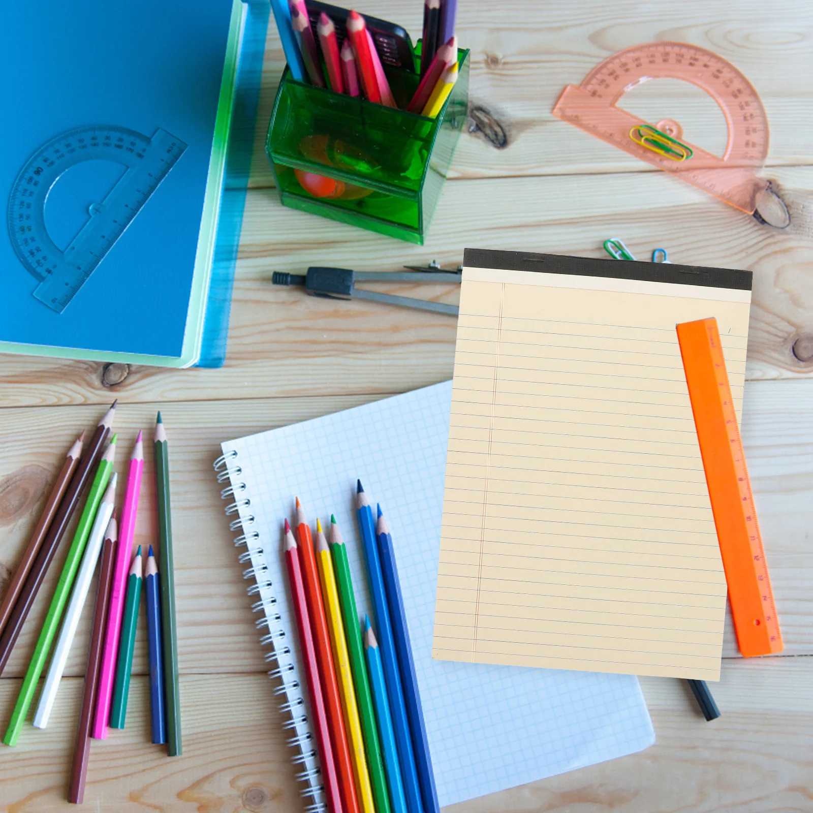 

4Pcs A4 Tear Off Notepad Portable Memo Pads Undated Planner Notebooks Pads for Office School Use Notepad