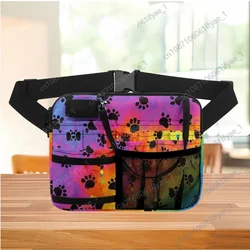 Fashion Colorful Dog Paw Designer Waist Bag Women Medical Staff Universal Fanny Pack Emergency Supplies Storage Nursing Hip Bags