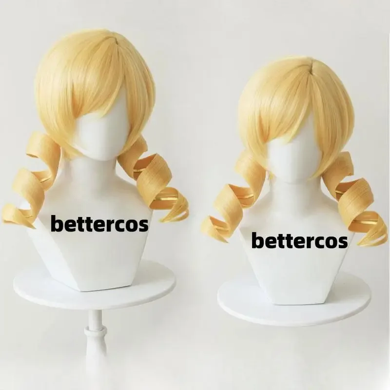 

NewPuella Magi Madoka Magica Tomoe Mami Cosplay Wig Golden Blonde Synthetic Wavy Hair Women Wigs Costume Party Prop2025