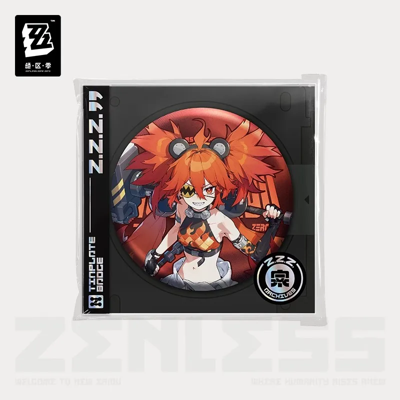 [Genuine] Ben ZZZ Game Zenless Zone Zero 75mm Cosplay 3D DIY Tinplate Badge Anime Koleda Belobog Brooch Anton Grace