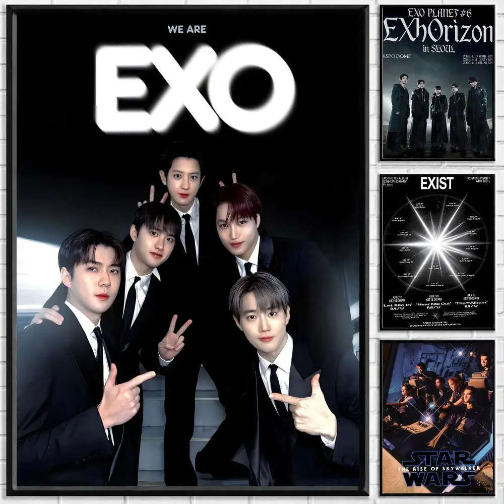 EXO ポスター EXO Poster Fan Art Print -AliExpress