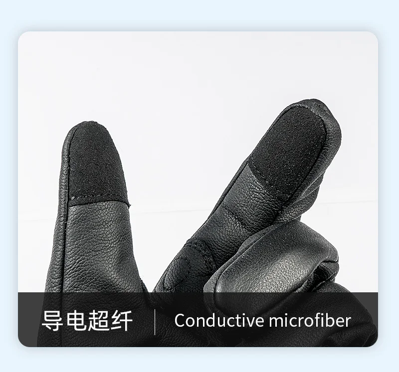 ORZ Motorrad-Reithandschuhe, Ziegenleder, Vollfinger-Handschuhe, Handschuhe für Motorräder, Handschuhe – Detail 14