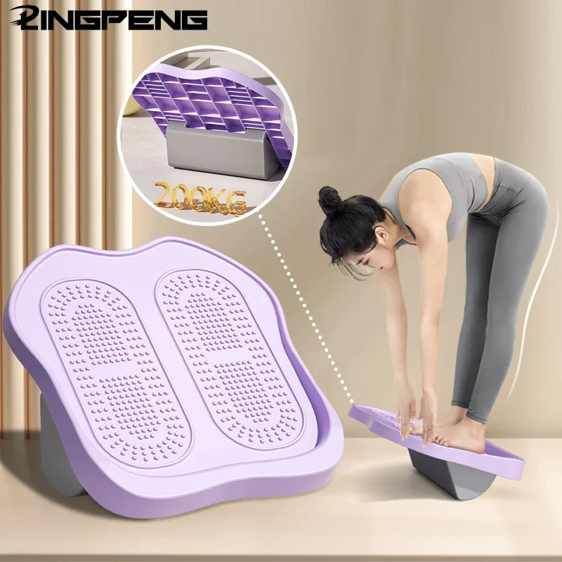 Planche inclinée réglable pour étirements des mollets – Planche d’exercices de physiothérapie pour soulager la douleur liée à la fasciite plantaire.