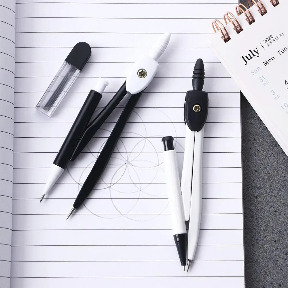 Kids Children Educational Art Design Student Stainless Steel Compasses Set Math Compass Drawing Compass Geometry Tools