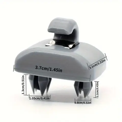 자동차 선바이저 클립 그레이 인테리어 행어 후크 클립 브래킷, 아우디 A1 A3 S3 A4 S4 올로드 A5 S5 Q3 Q5 8U0857562A 그레이, 1 개