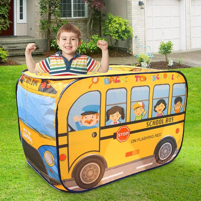 Play Tent For Kids Cute Creative Foldable Cartoon Pop Out Tent Large Capacity Role Play Outdoor Games Party And Photo Prop Tent