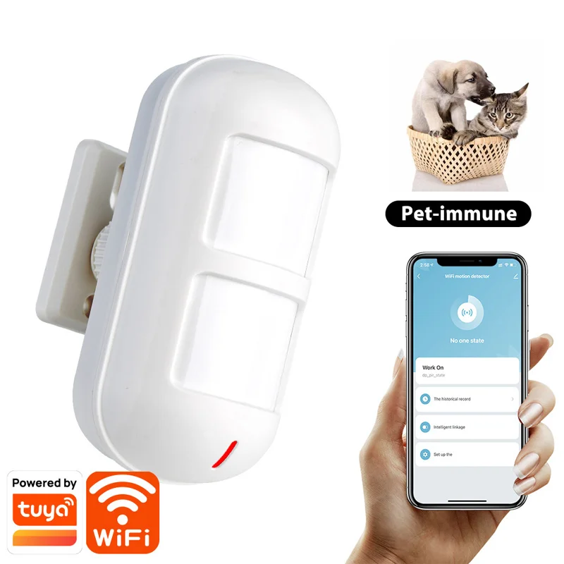 

Human Body Motion Detector Accurate Detection Independent WIFI Infrared Alarm Graffiti Intelligent Anti-pet PIR Sensor