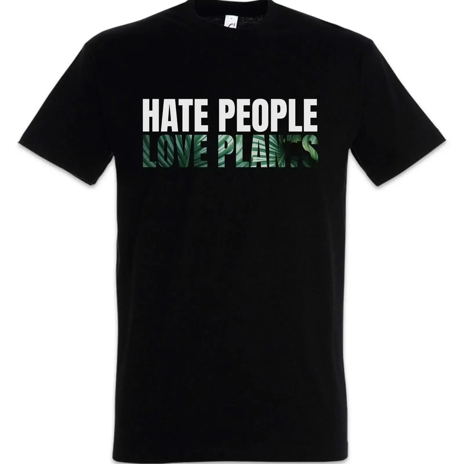 Hate People Love Plants T Shirt Fans Fan Palm Nature Environmental Protection vintage Washed Versatile designer clothes Casual