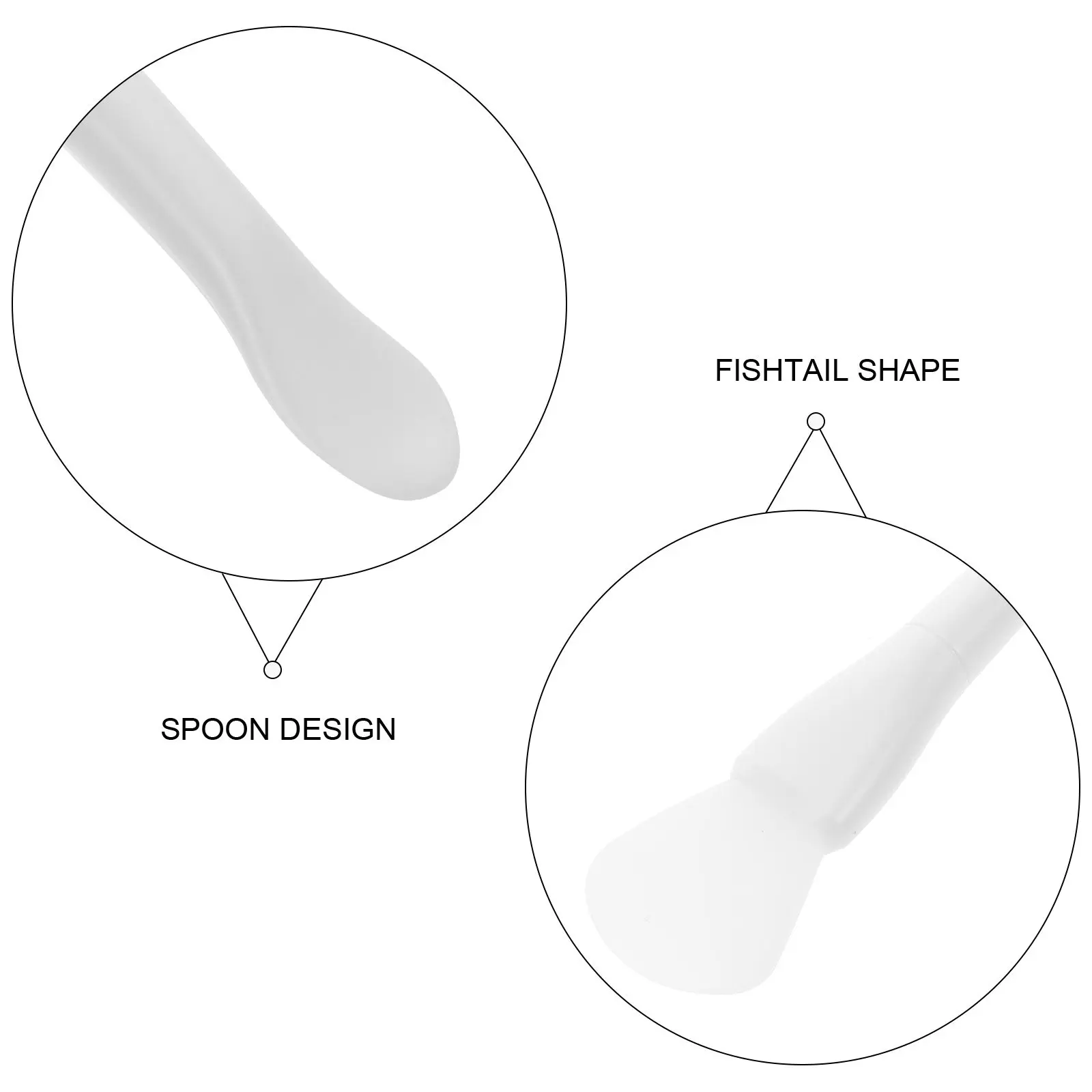 Silicone Face Mask Applicator Dual-Ended Brush Reusable Facial Mud Mask Spatula Tool for Even Application Professional Skincare - view 2