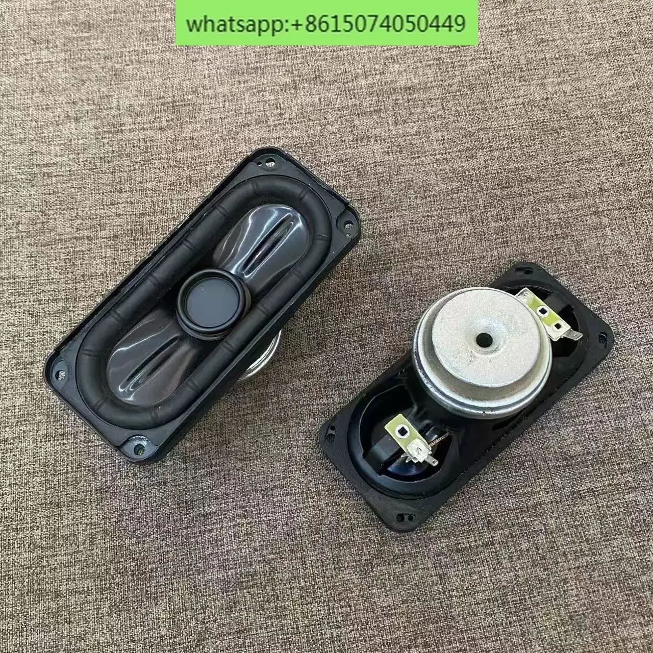 Altavoz subwoofer de carrera larga magnético de neodimio con lavabo de Metal de Woofer de pista rectangular de 2 uds