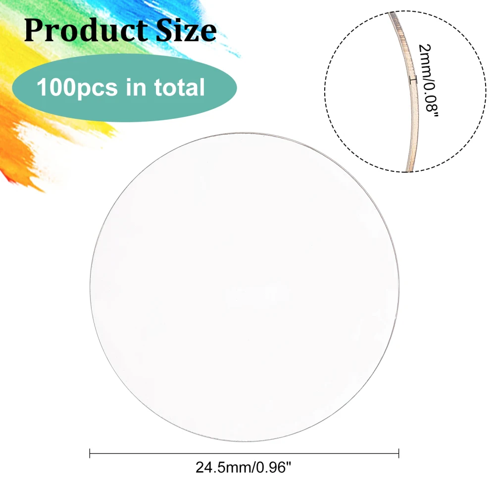 Lot De 40 Disques Acryliques Noirs FINGERINSPIRE – Diamètre 40 Mm, épaisseur 3 Mm – Pour Base De Figurines, Porte-clés DIY, Bricolage Et Décoration