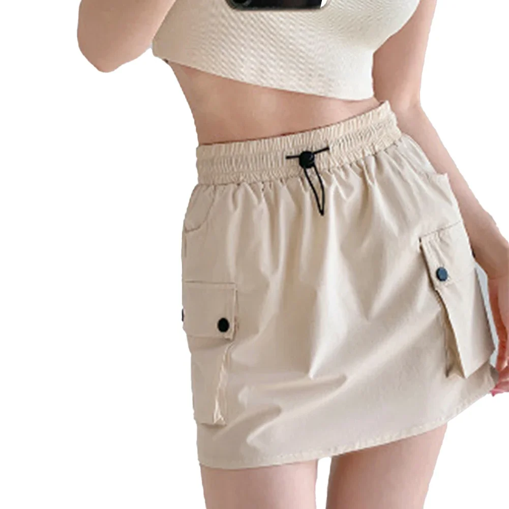 Womens Workwear Skirt Womens Skirts New Skirt Womens Workwear Drawstring Elastic High Fashion Birthday Present