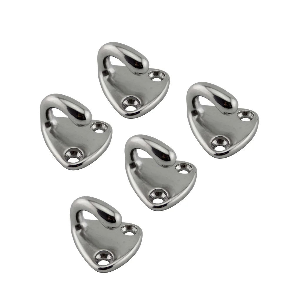 5PCS Open Fender Boat Hook 316 Stainless Steel Marine Fender Hook Yacht Accessories For Boats And Awning