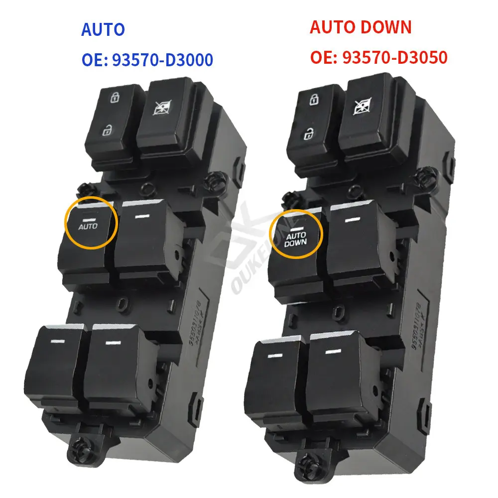 For Hyundai TUCSON 2016 2017 2018 2019 Accessories Electric Window Switch Glass Control Lifter Button 93570D3000 93570D3050