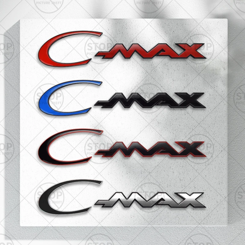 Car Sticker For S-MAX C-MAX Logo ST Line MPV Colorful 3D Decal Body Decoration Badge Rear Trunk Emblem Decor Accessories