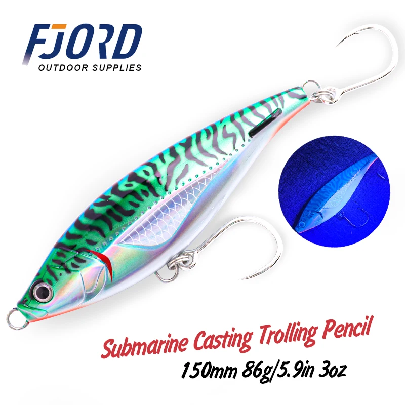 FJORD Sinking Pencil 86g 150mm Fishing Lure Casting Trolling Saltwater Swimbaits Heavy Artificial Hard Baits Fishing Tackle