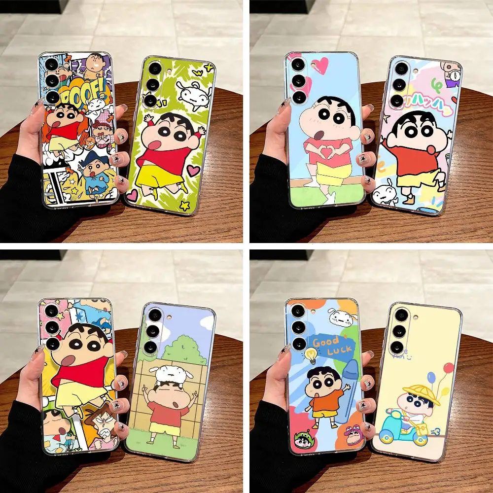 C-S-C-Crayon -Shin-chan Clear Phone Case for Samsung Galaxy A71, A70, A52, A51, A40, A30
