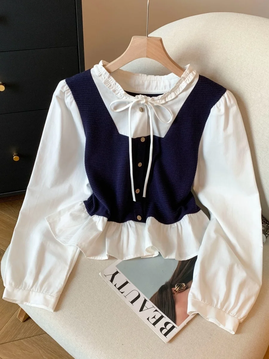 

Уникальный вязаный жилет с оборками и вставками для женщин: осенне-зимняя модная модель, омолаживающая, с эффектом стройности