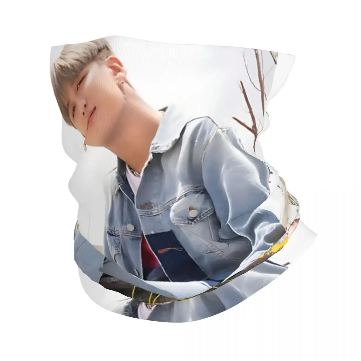 ATEEZ WAVE Jongho Dress Bandana Neck Gaiter Printed Motor Motocross ATEEZ Face Mask Hiking Unisex Adult Windproof