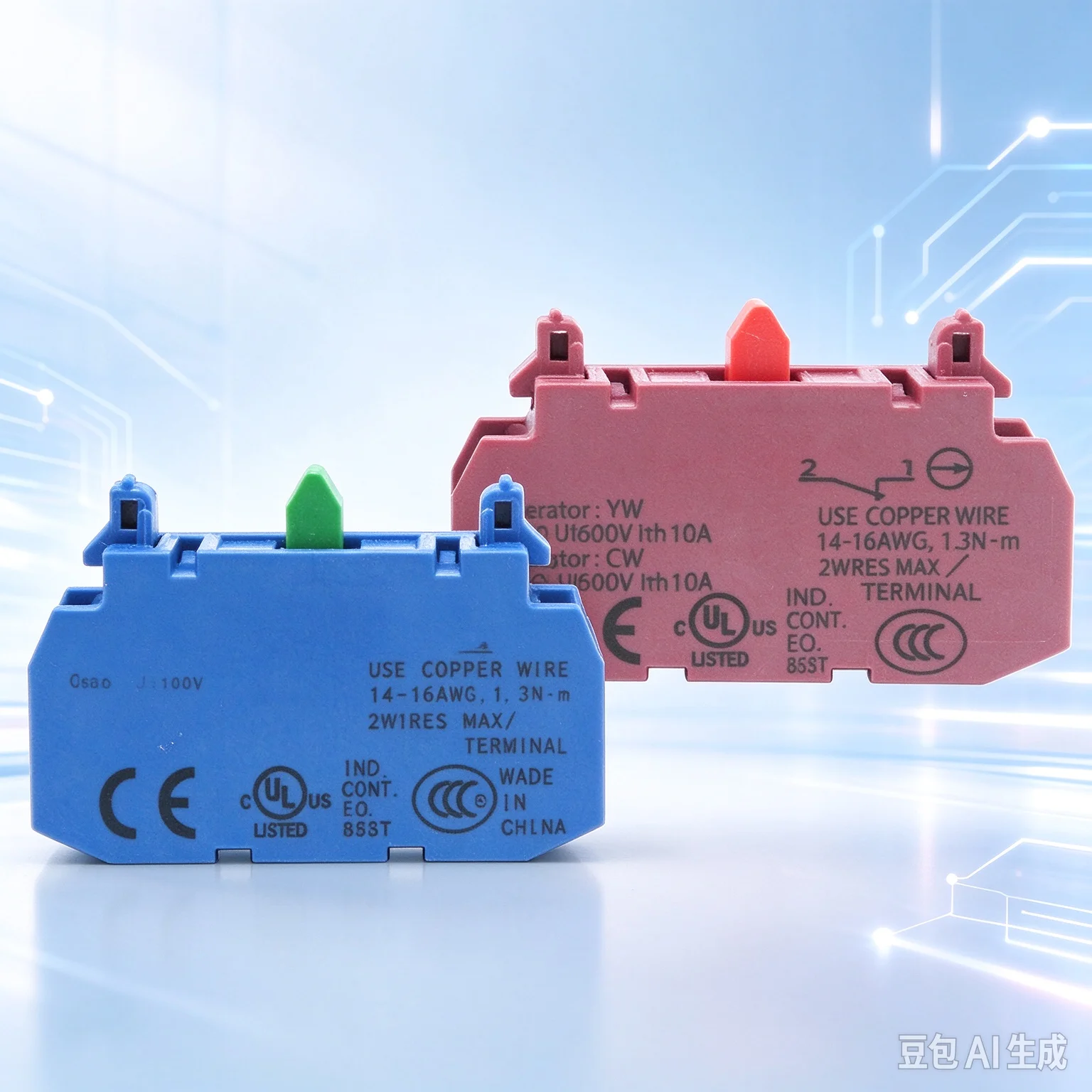 for YW-E10 YW-E01 Auxiliary Contact 22mm NO NC  10pcs