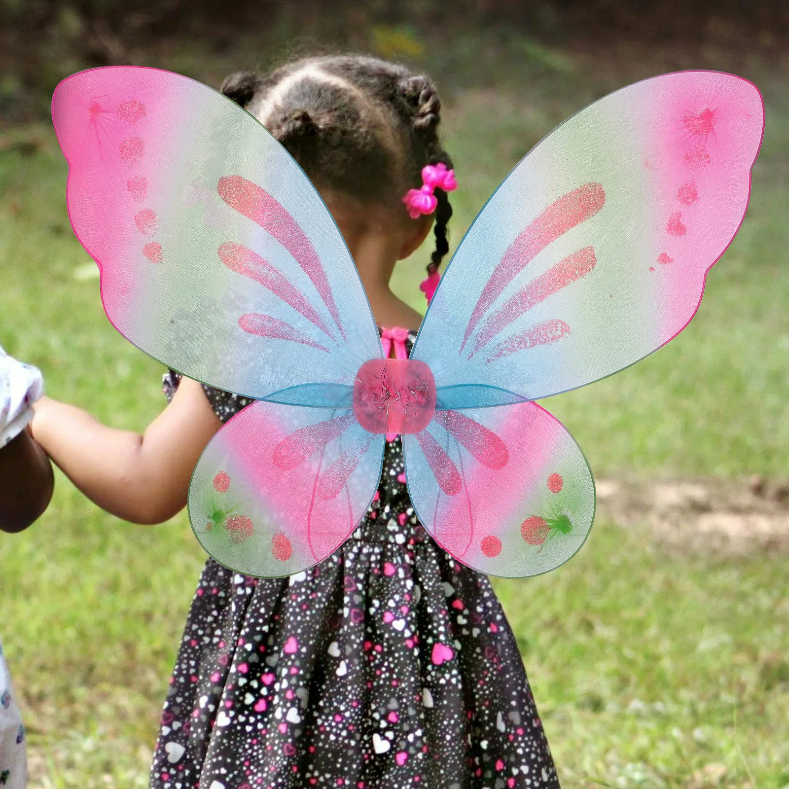 جناح فراشة كبير أداء تنكري للحفلات التنكرية فستان زي جناح للفتيات على شكل فراشة لتزيين الحفلات #2