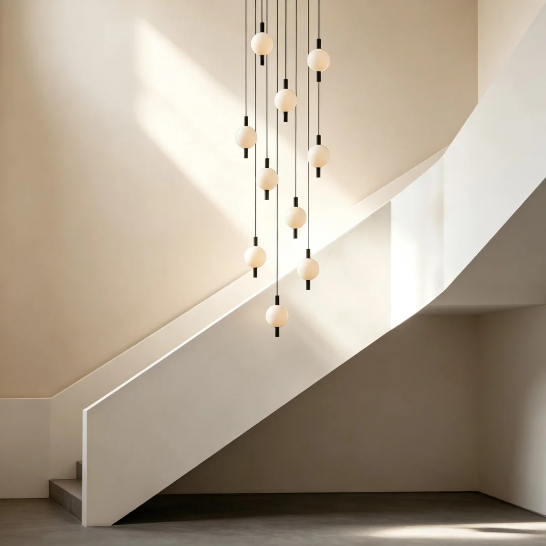 Nordic Minimalist Ceiling Chandelier Modern Loft LED Lighting Lustre Living Room Bedroom Staircase Ceiling Light Home Decor