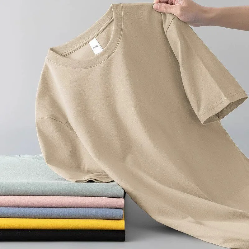 Ultra-Thin True Silk Ice Cool Short-Sleeve T-Shirt Men's Summer Elastic plus Size Loose Breathable Quick-Dry Half Sleeve