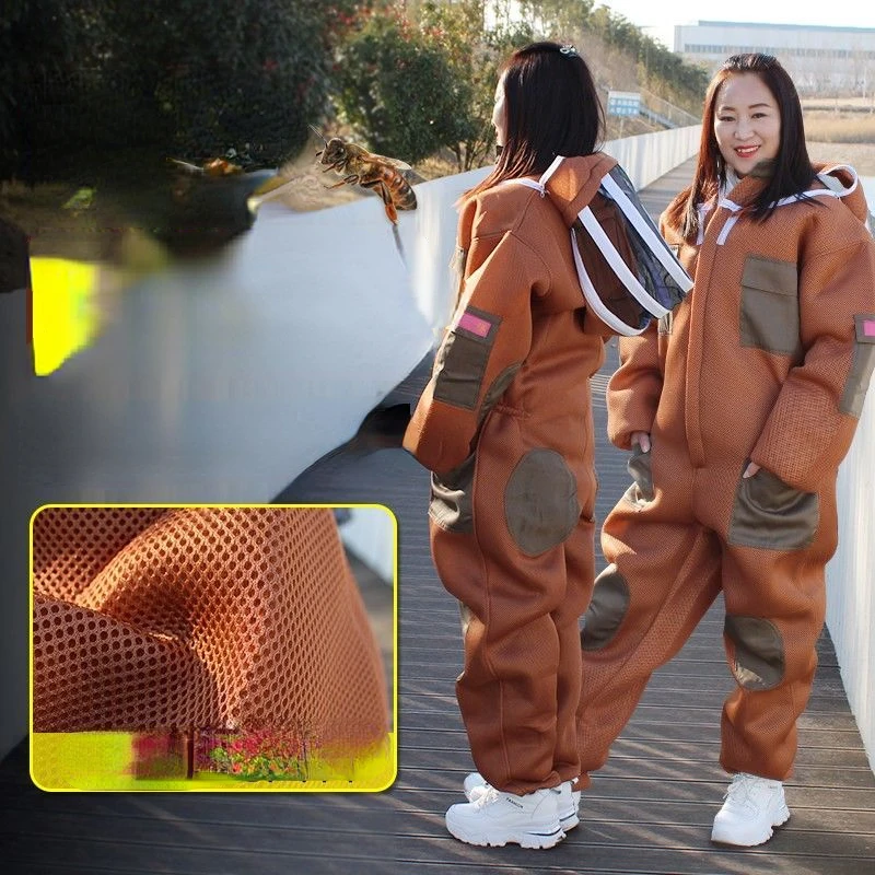 

One piece thickened anti bee honey collection special work clothes for catching bees in the wild