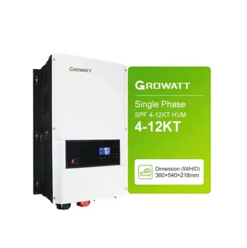 10000 watt Growatt Offgrid Inverter SPF 10KT HVM 230VAC Dual Mppt controller 10000w 10 kw Solar Power Off Grid Inverter