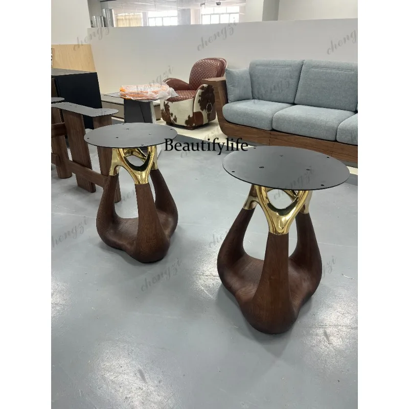 Solid wood marble luxury stone dining table restaurant set solid wood high sense